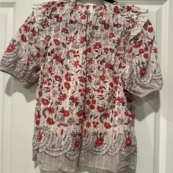 Ulla Johnson Arbor Top in Cream Size 8 - Picture 4 of 6